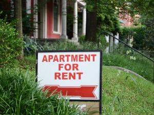 apartment rental sign