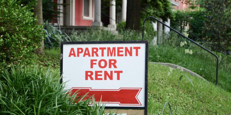apartment rental sign