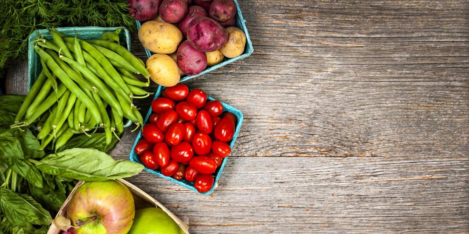 fresh produce table